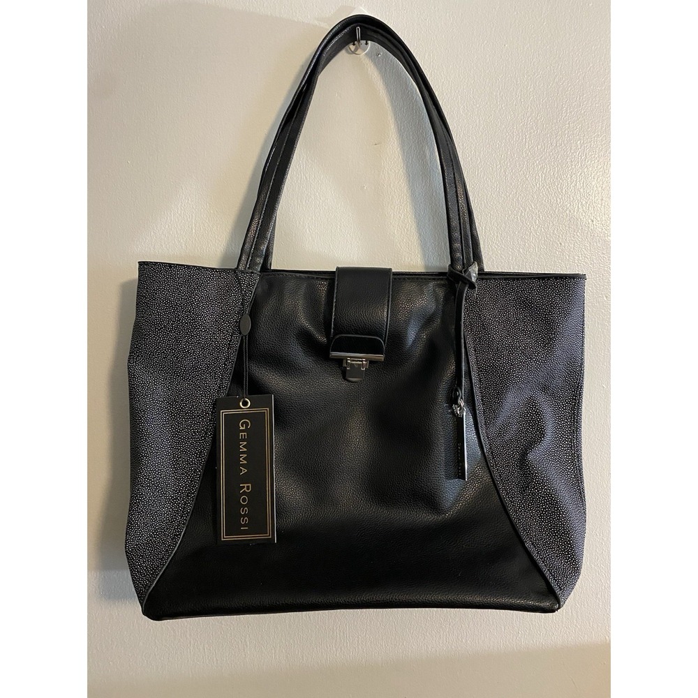 NWT Gemma Rossi Small 'Kelly Tote',‎ Black, MSRP: $58.00